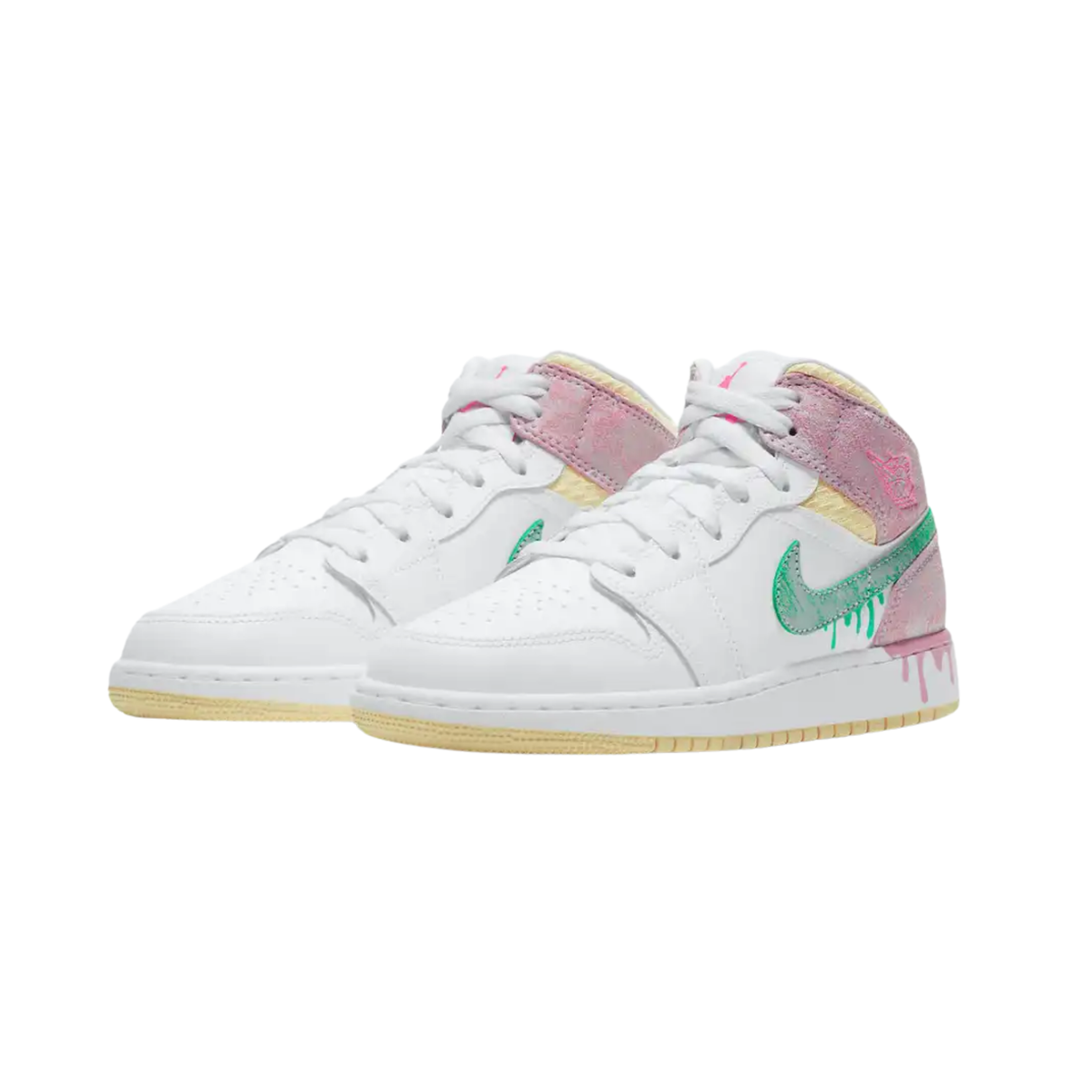Nike Air Jordan 1 Mid GS Paint Drip