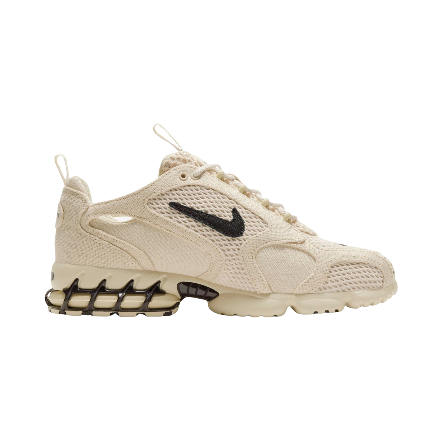 Stüssy x Nike Air Zoom Spiridon Caged Fossil