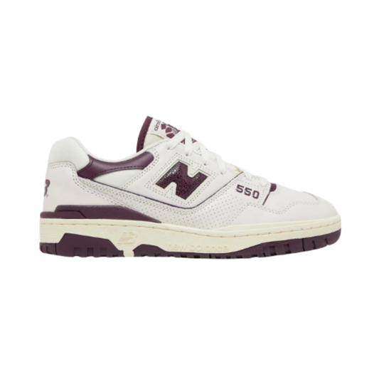 New Balance 550 Sea Salt Burgundy