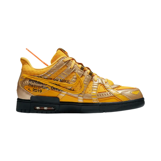 Off-White x Nike Air Rubber Dunk University Gold