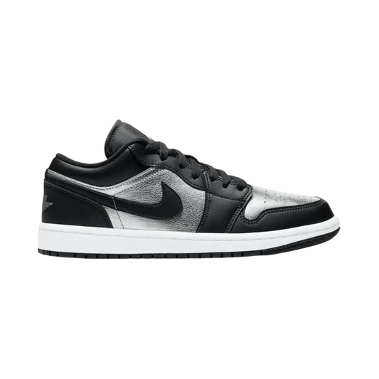 Nike Air Jordan 1 Low Black Metallic Silver