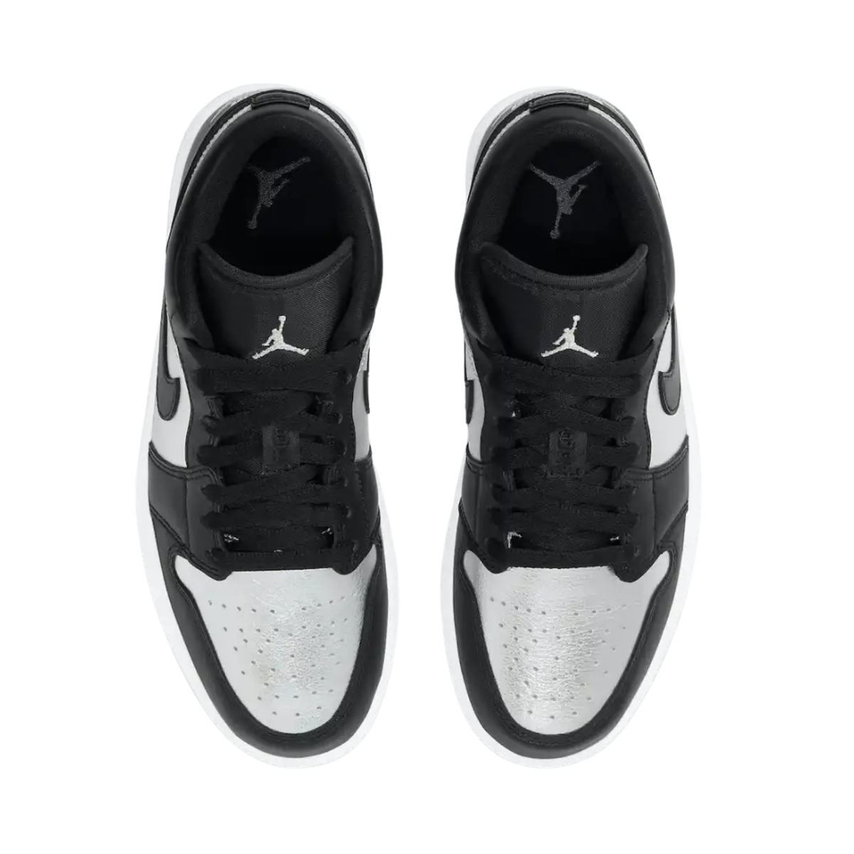 Nike Air Jordan 1 Low Black Metallic Silver