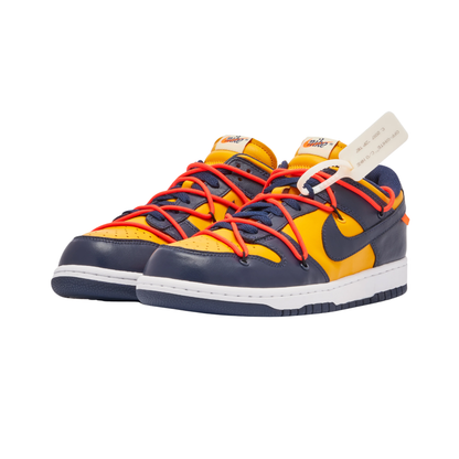 Nike Dunk Low x Off-White University Gold Midnight Navy White