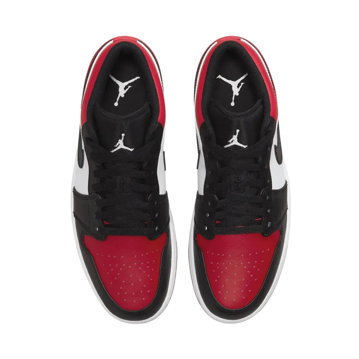 Nike Air Jordan 1 Low Bred Toe Red