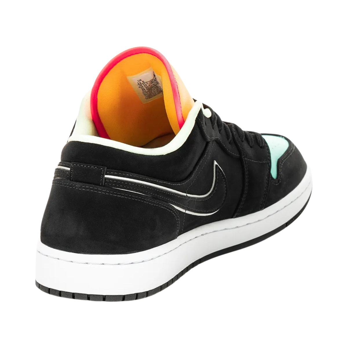Nike Air Jordan 1 Low Black Aurora Green Laser Orange