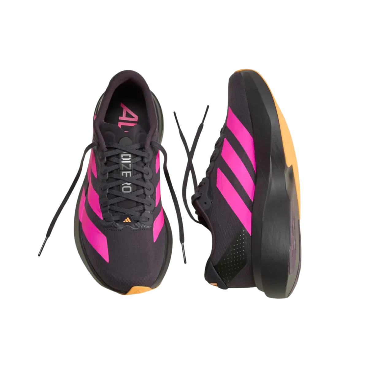 Adidas Adizero EVO SL Aurora Black Shock Pink Lucid Tangerine