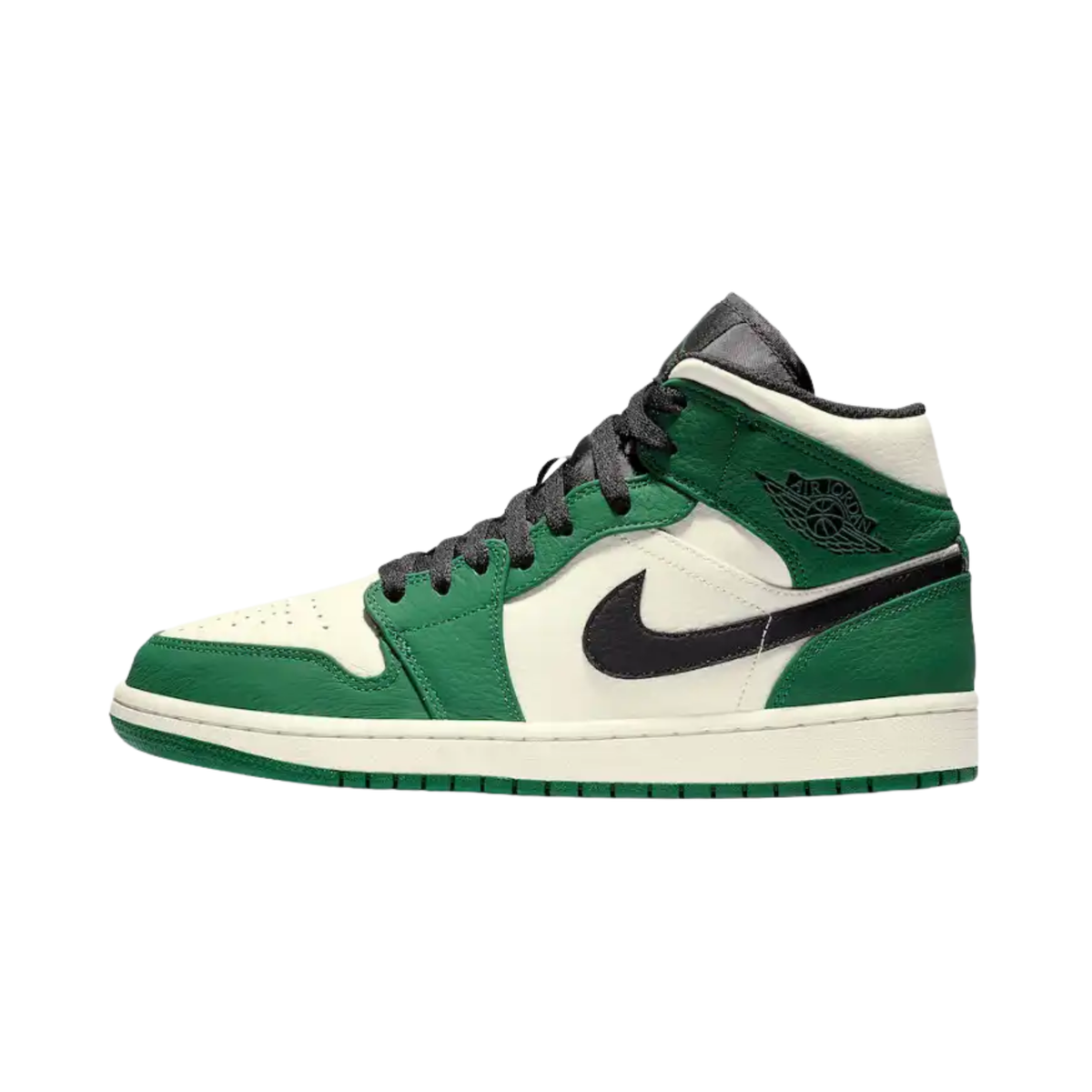 Nike Air Jordan 1 Mid SE GS Grey Pine Green