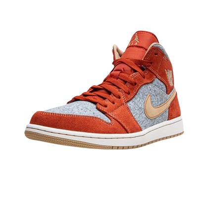 Nike Air Jordan 1 Mid Denim Red