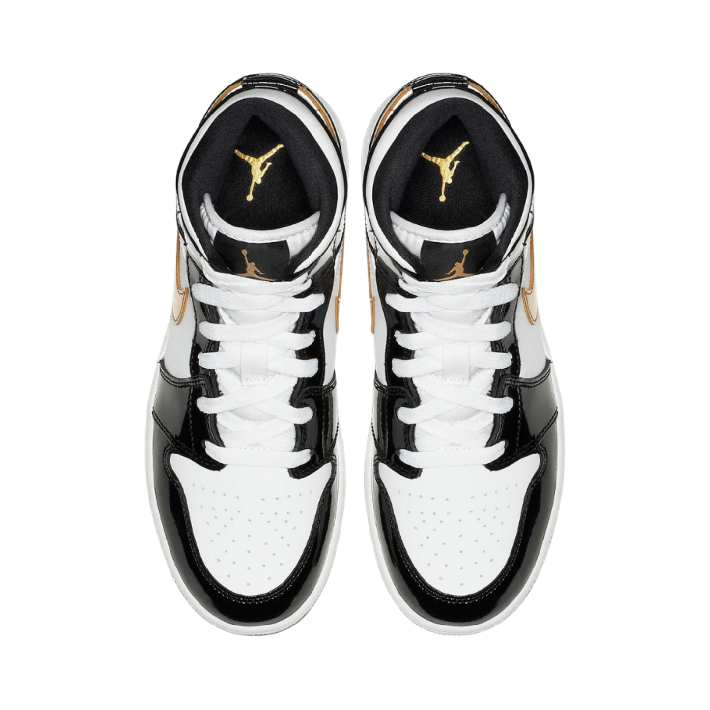 Nike Air Jordan 1 Mid SE GS Black Metallic Gold