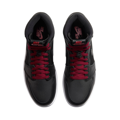 Nike Air Jordan 1 Retro High Black Satin Gym Red