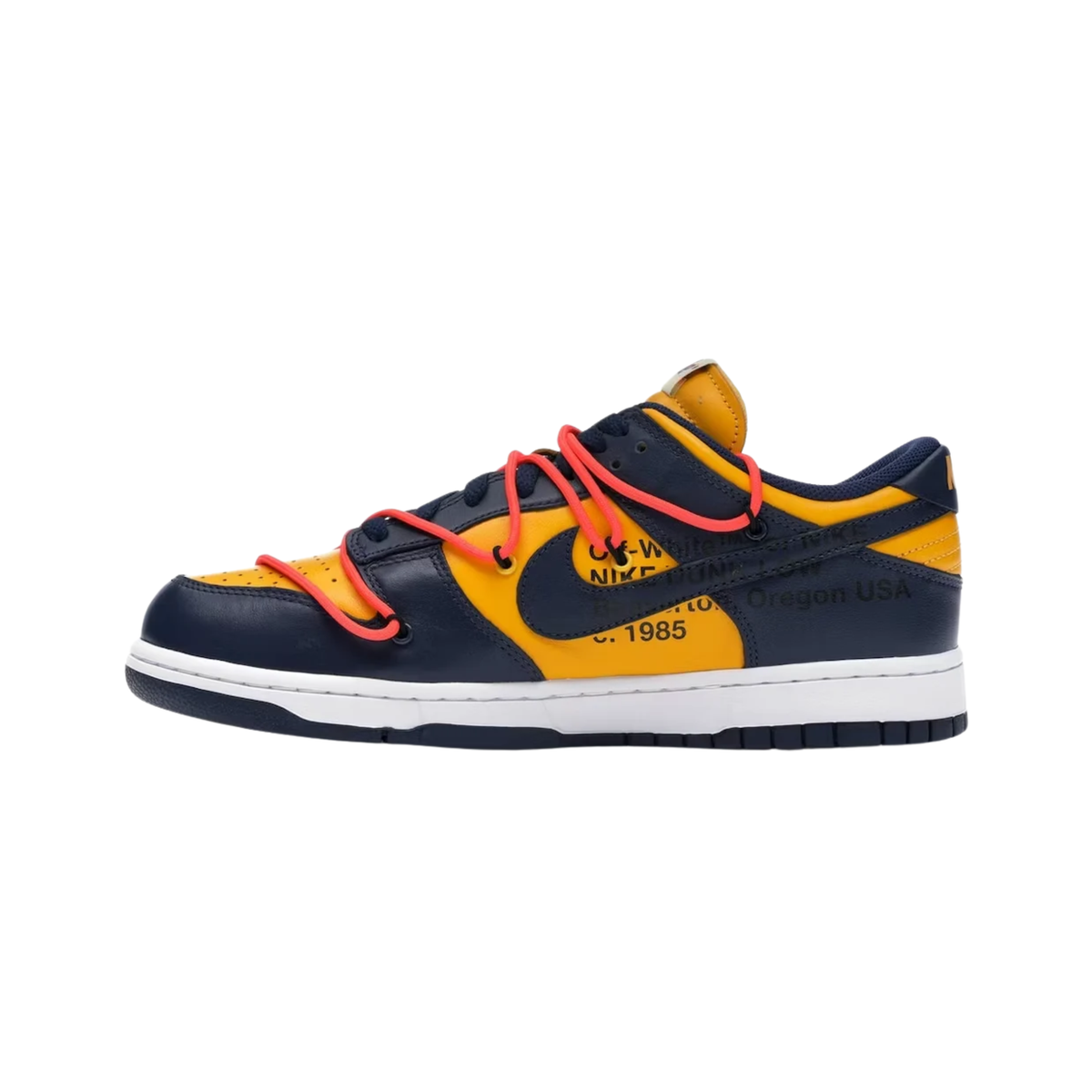 Nike Dunk Low x Off-White University Gold Midnight Navy White