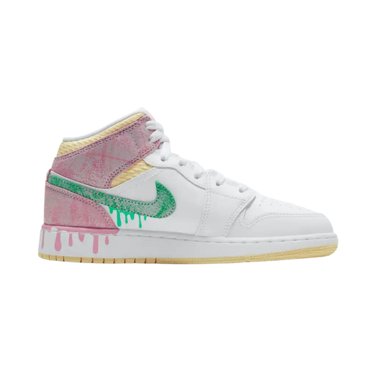 Nike Air Jordan 1 Mid GS Paint Drip