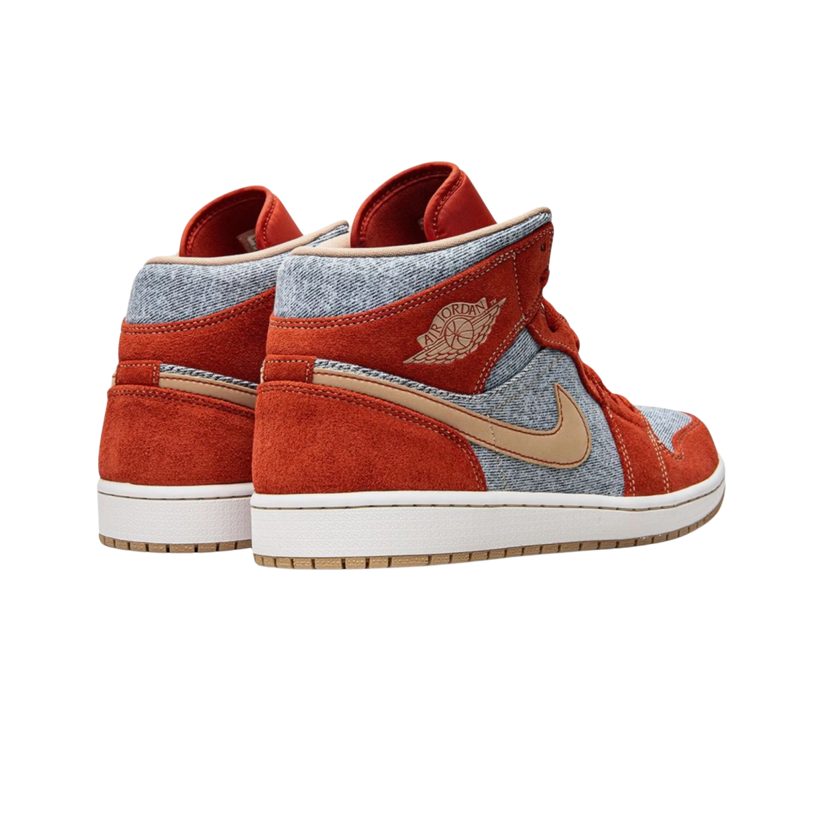 Nike Air Jordan 1 Mid Denim Red
