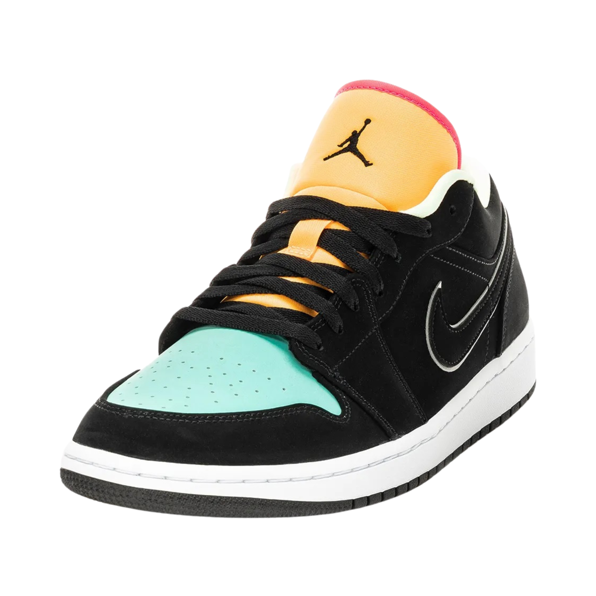 Nike Air Jordan 1 Low Black Aurora Green Laser Orange
