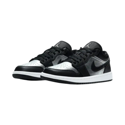 Nike Air Jordan 1 Low Black Metallic Silver