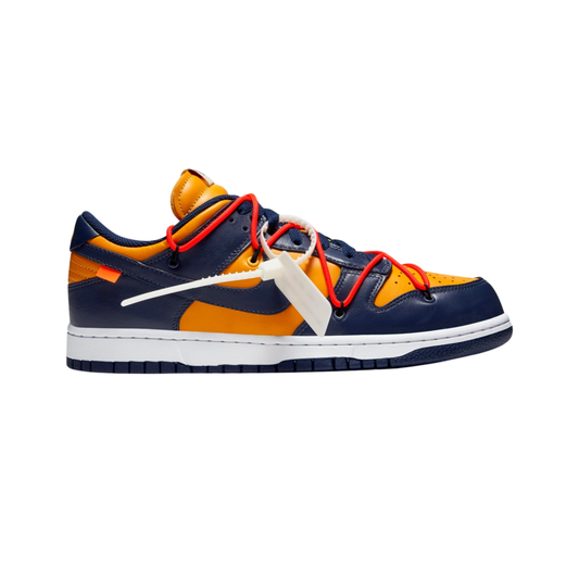 Nike Dunk Low x Off-White University Gold Midnight Navy White