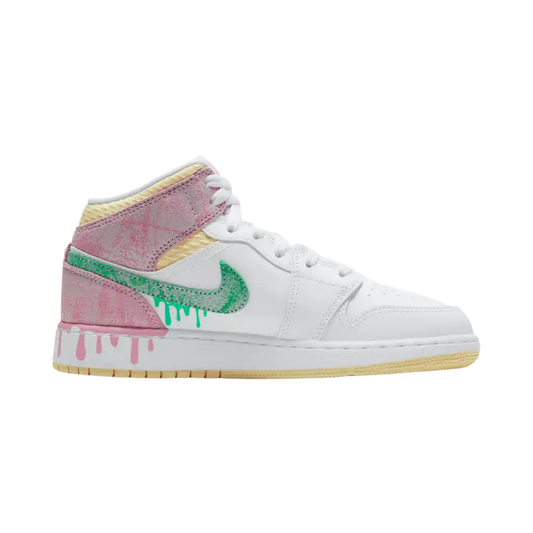 Nike Air Jordan 1 Mid GS Paint Drip