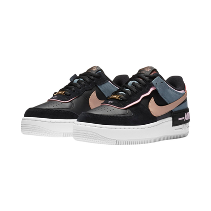 Nike Air Force 1 Shadow Black Light Arctic Pink Claystone Red