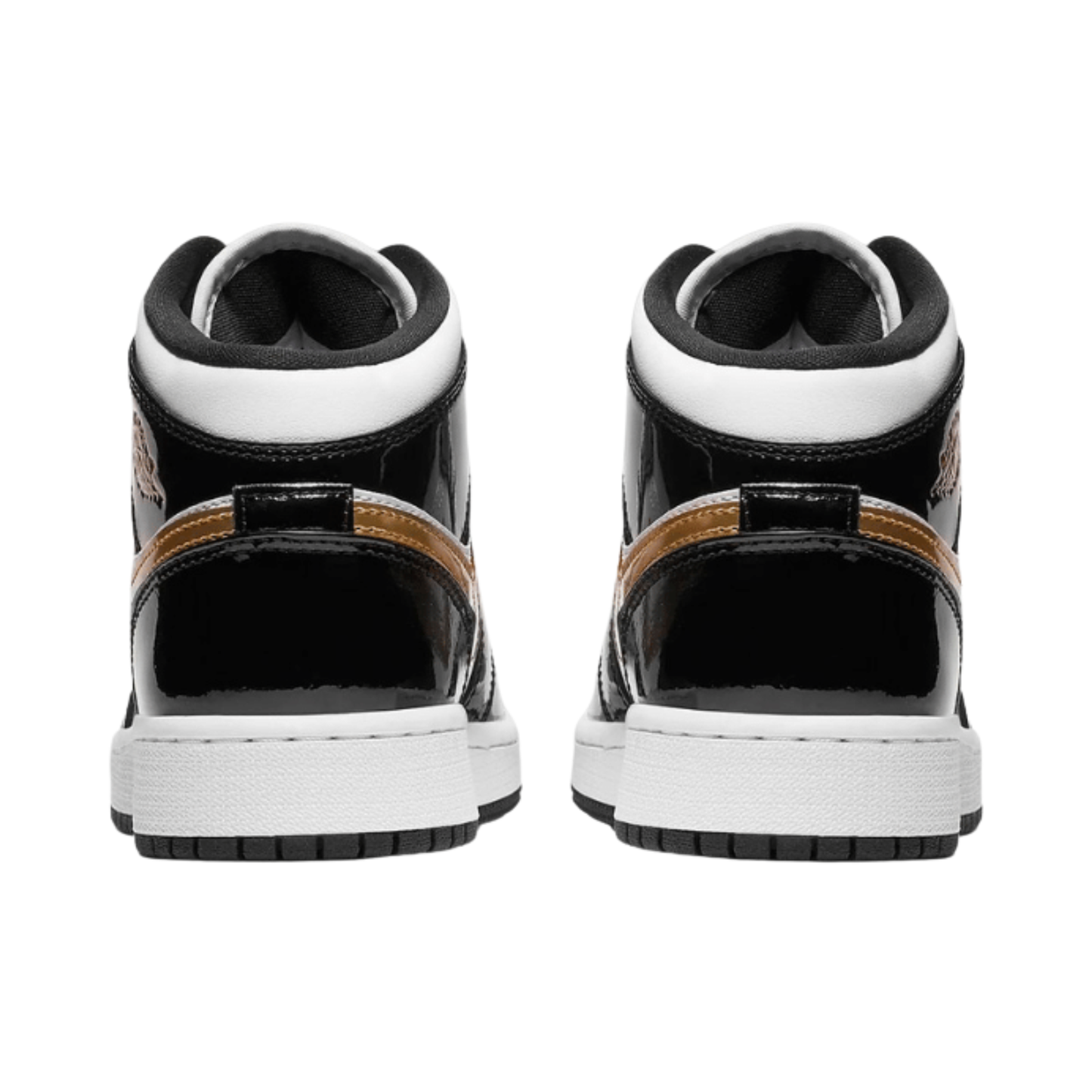 Nike Air Jordan 1 Mid SE GS Black Metallic Gold
