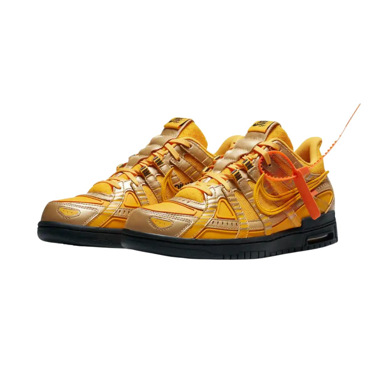 Off-White x Nike Air Rubber Dunk University Gold