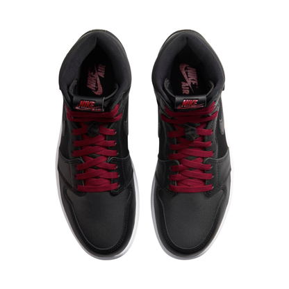 Nike Air Jordan 1 Retro High Black Satin Gym Red