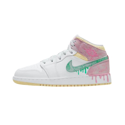 Nike Air Jordan 1 Mid GS Paint Drip
