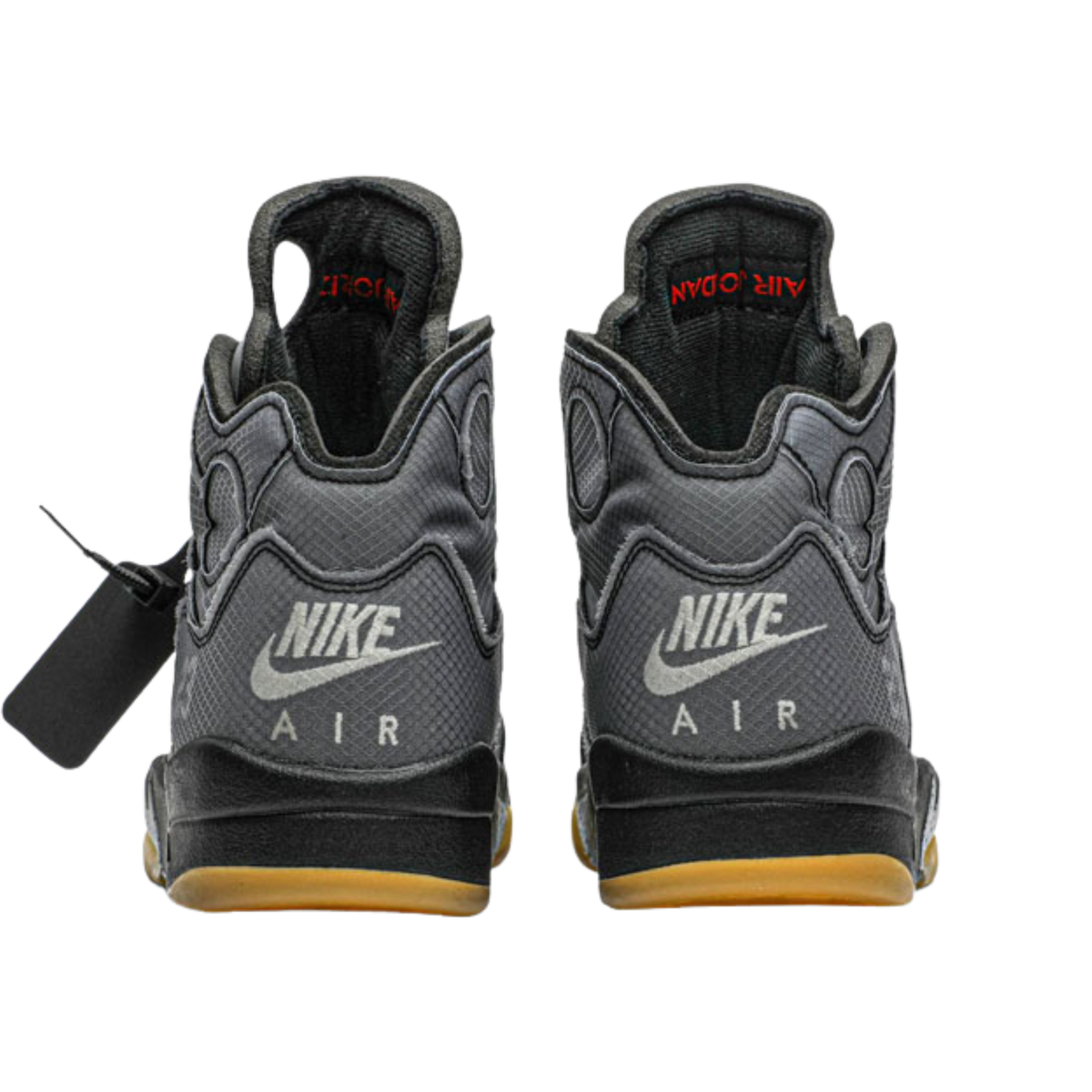 Off-White x Jordan 5 Black Metallic