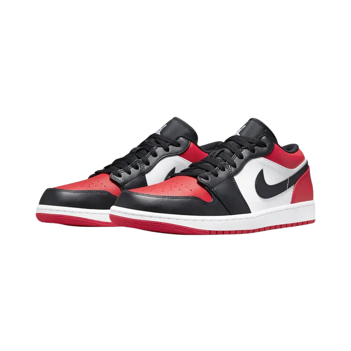 Nike Air Jordan 1 Low Bred Toe Red