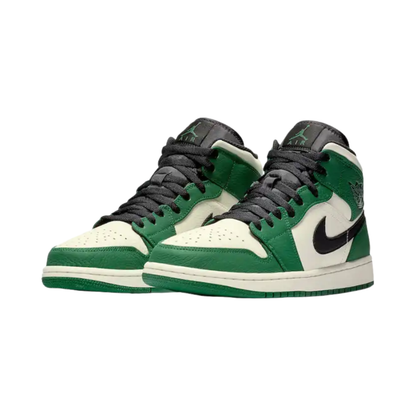 Nike Air Jordan 1 Mid SE GS Grey Pine Green