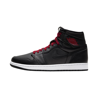 Nike Air Jordan 1 Retro High Black Satin Gym Red