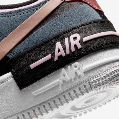 Nike Air Force 1 Shadow Black Light Arctic Pink Claystone Red