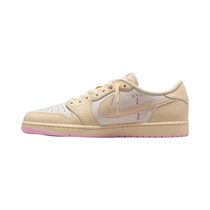 Air Jordan 1 Low x Travis Scott Muslin and Shy Pink