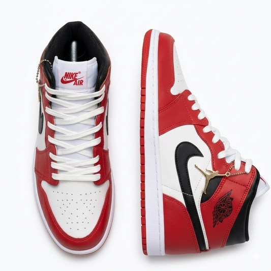 Nike Air Jordan 1 Mid Chicago Black Toe